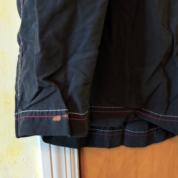 Just My Size Women's Black Cargo Shorts Shaped Fit 3x Vintage Colorful Waistband - Picture 5 of 8